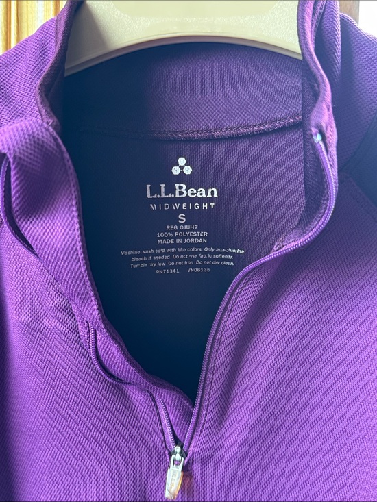 L.L. Bean Jackets & Blazers - L.L. Bean Women’s Small Midweight Base Layer Crew Top With 1/4 Zip